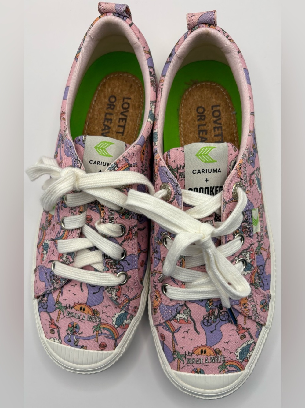 CARIUMA Crooked Oca Graphic Print Canvas Sneakers